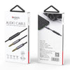 Yesido YAU30 3.5mm Male to 3.5mm Male Audio Cable with Microphone, Length:1.2m(Black)