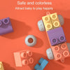 40pcs / Box Baby Chewable Soft Building Blocks Children Large Particle Puzzle Soft Rubber Toys
