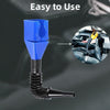 5pcs Plastic Refueling Funnel Portable Folding Telescopic Hose Hands-Free Bayonet(Blue)