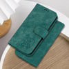 For Realme 13+ Global Little Tiger Embossed Leather Phone Case(Green)