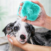 Dog Bath Brush Glove with Shower, Silicone Pet Massage Glove (Random Colour)