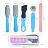 HT16-2 16 In 1 Foot File And Grinder Peeling Pedicure Set(Blue)