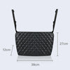 Car Storage Net Pocket Between Two Seats Storage Bag Universal Car Screen Suspension Car Storage(Black)