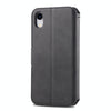 For iPhone XR AZNS Calf Texture Magnetic Horizontal Flip PU Leather Case with Holder & Card Slots & Photo Frame(Black)