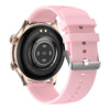 Ochstin 5HK8 Pro 1.36 inch Round Screen Blood Oxygen Blood Pressure Monitoring Bluetooth Smart Watch, Strap:Silicone(Gold)