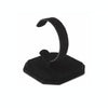 Suede C-Shaped Retractable Single Watch Holder(Black)