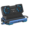 YCE-V279A 9 in 1 USB-C Gaming Dock Station with Detachable Fan(Blue Black)