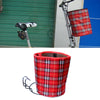 Bicycle Basket Cloth Hanging Basket Folding Bicycle Basket(Red Square)