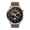 KT62 1.36 inch TFT Round Screen Smart Watch Supports Bluetooth Call/Blood Oxygen Monitoring, Strap:Leather Strap(Silver)