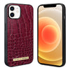 For iPhone 12 / 12 Pro VIETAO Alligator Texture PU Phone Case(Red)