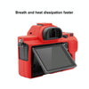 PULUZ Soft Silicone Protective Case for Sony ILCE-7MII / 7SMII / 7RMII(Red)