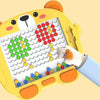 80 Beads Kids Magnetic Drawing Board Big Chess Children Creative Toys(Koala)