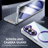 For Samsung Galaxy Z Fold5 lce Folding Series MagSafe Integrated Clear PC Phone Case(Purple)