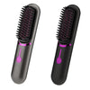 Wireless Hair Straightening Comb USB Charging Curling Iron(Black)
