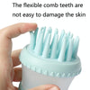 Dog Bath Brush with Shampoo Dispenser, Mint Green