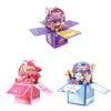 Colorful 3D Three-dimensional Handmade Hollow Paper Carving Birthday Card(Pink)