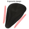 Mountain Bike Silicone Saddle Cover Cycling Stereo Saddle Gear(Black)