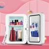 PD-8 8L Mirror Cosmetics Storage Car Home Small Refrigerator Fruit Drink Refrigerator(UK Plug)
