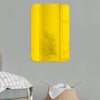 4pcs 15cm x 10cm Round Corner Models Rectangle Acrylic Mirror Stereo Wall Stickers(Gold)