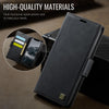 For iPhone 11 Pro Max AutSpace A11 Side Buckle MagSafe Magnetic RFID Phone Leather Case(Black)