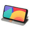 For Alcatel 1S 2021 Cubic Grid Pressed Horizontal Flip Magnetic PU Leather Case with Holder & Card Slots & Wallet(Grey)