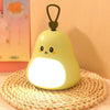 Cartoon LED Portable Night Light USB Rechargeable Plug-in Bedroom Bedside Lamp(Avocado)