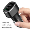QIAKEY GT780 3 USB Ports Fast Charge Car Charger(Black)