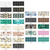 20 PCS 15cm PVC Crystal Covered Film Geometric Pattern Tile Wall Sticker(TS230)