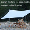 HIKEMAN Enlarged Aperture Outdoor Camping Canopy Pole Holder, Style: Adjustment (Black)