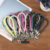 Pearl Silver Metal Buckle Phone Wrist Strap Phone Short Lanyard(Light Grey)