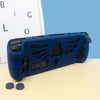 For Steam Deck V V4-1 Pocket Consoles Silicone Non-slip Protective Case with Holder Function(Blue)