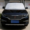 Car Front Windshield Cover Sun Shade Snow Shield Sunscreen Heat Insulation Frostproof Car Coat Half Cover, Style: Protect Wipers(Silver)