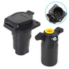 7-PIN 12V Trailer Plug American Flat Blade Connector Adapter