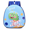 Kindergarten Eggshell School Bag Children Cute Cartoon Backpack(Light Blue)
