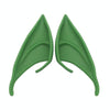 1pair Halloween Elf Latex Ears Cosplay Props, Size: 12cm(Green)
