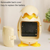 RP001 Cartoon Chicken Eggshell Chicks Alarm Clock Student Gift Children Bedroom Ornaments(White)