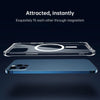 For Huawei P40 Pro Magsafe Case Clear Four-corner Airbag Shockproof PC + TPU Case with Magnetic(Transparent)