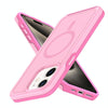 For iPhone 11 Shockproof MagSafe Armor PC Hybrid TPU Phone Case(Purple Pink)