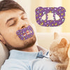30pcs/pack Cartoon Bear O-shaped Breathable Soft Prevent Mouth Open Sticker, Size: Large(Purple)