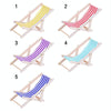 2 PCS 1:12 Beach Lounge Chair Simulation Model Outdoor Beach Scene Shooting Props Can Be Folded(Sky Blue)