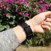 Washable Nylon Canvas Watchband, Band Width:22mm(Black with Black Ring Buckle)