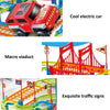 Rail Car Toy Set Assembled Electric Rail Toys With a Train