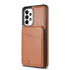 For Samsung Galaxy A52 4G / 5G / A52s 5G Skin Feel Detachable Card Bag Magsafe Phone Case(Brown)