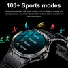 LEMFO K62 1.43 inch AMOLED Round Screen Smart Watch Supports Bluetooth Calls(Silver Orange)