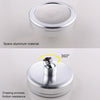 Removable and Washable 304 Stainless Steel Round Pressurized Top Spray Shower Head, Size: 80mm(Black)