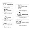 4pcs Small Closet Logo Sticker Removable Personalized Clothes Organizer Banner Sticker