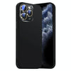 For iPhone 11 Pro Nano Lens Cover Liquid Silicone Phone Case(Black)