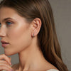 S925 Sterling Silver Platinum-plated Colorful Starlight Ear Clip Earrings(BSE1048)