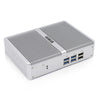 HYSTOU H2 Windows / Linux System Mini PC, Intel Core I5-7267U Dual Core Four Threads up to 3.50GHz, Support mSATA 3.0, 4GB RAM DDR3 + 256GB SSD (White)