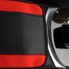 32x19cm PU Carbon Fiber Leather Central Armrest Box Cover Anti-slip Pad(Red)